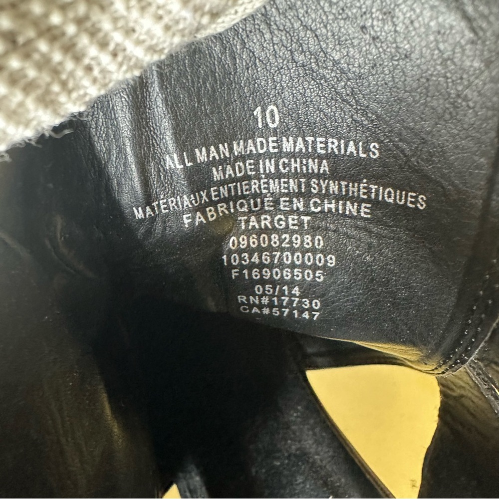 Mossimo Black Ankle Booties with Buckle Details size 10 Women - Picture 12 of 12